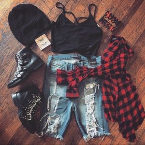 Stretchy Distressed Fashion Nova Boyfriend Shorts